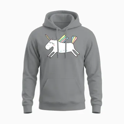 Unicorn Unisex Hoodie - Sport Grey