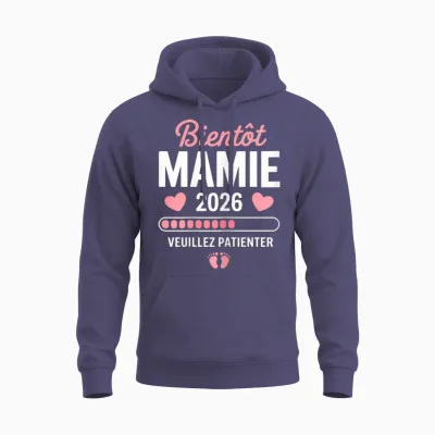 Femme Soon Granny 2026 Announcement Pregnancy Granny 2026 Unisex Hoodie - Heather Sport Dark Navy