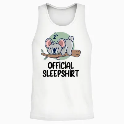 Funny Animal Shirt Funny Picture Unisex Tank Top - White