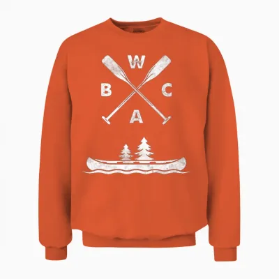 Bwca Boundary Waters Canoe Design Unisex Sweatshirt - Orange
