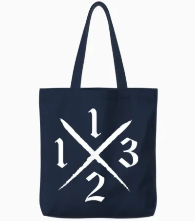 1312 Tshirt, Kissen 1312 Hoodie 1312 Fußball Shirt Stadion Tote Bags - Navy