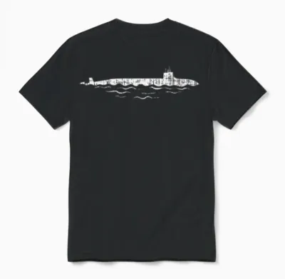 Us Navy Submarine Vessel Vintage Submariner Unisex T-Shirt - Black