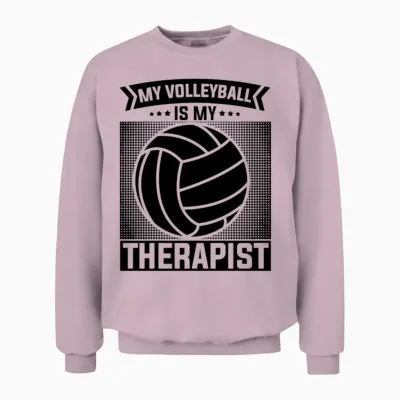 Volleyball Players Unisex Sweatshirt - Light Pink