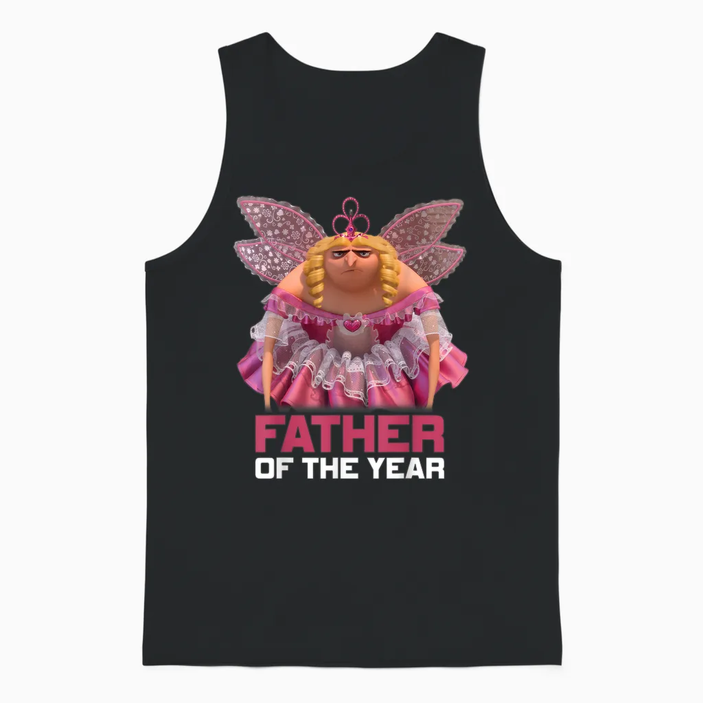 Despicable Me "gru in a Tutu" for Father's Day T-Shirt, Black, S Unisex Tank Top in Black