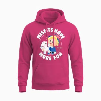 Rudolph Misfits Have More Fun Hermey Retro Christmas Unisex Hoodie - Heliconia