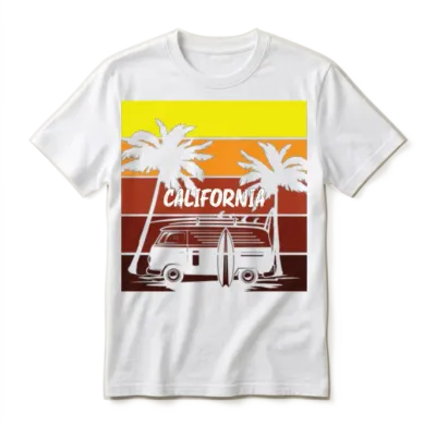 Surfing Surfboard Surfer Water Sport California Unisex T-Shirt - White