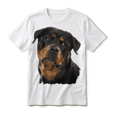Rottweiler Dog Unisex T-Shirt - White