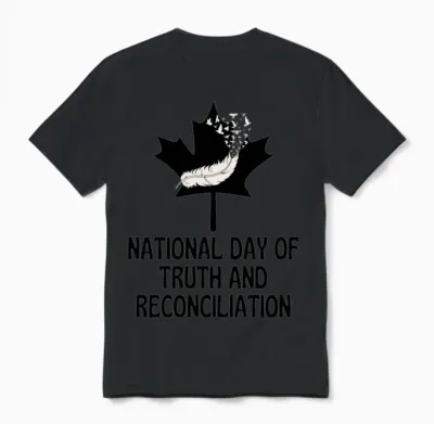 National Day of Truth and Reconciliation Canada E Unisex T-Shirt - Black