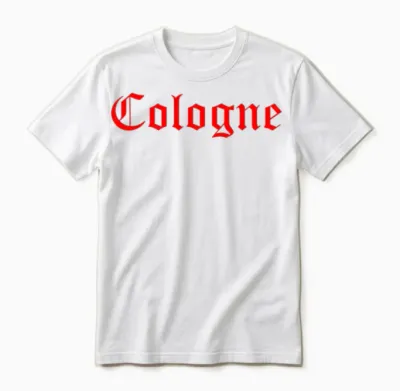 Cologne Schriftzug Köln Fans Unisex T-Shirt - White