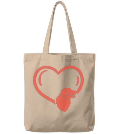 Dog Rescue Dog Lover Tote Bags - Natural