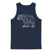 Line Art Fox — Wildlife Unisex Tank Top - Navy – 1