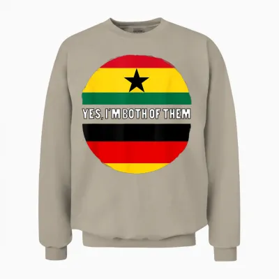 Deutschland Deutscher Ghana Ghanaer Mischling Dna Flagge Unisex Sweatshirt - Sand