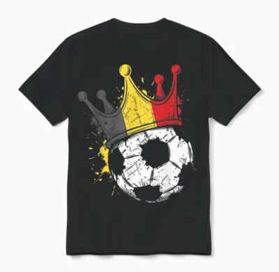 Drapeau Belge Fantaisie Belgique Unisex T-Shirt - Black