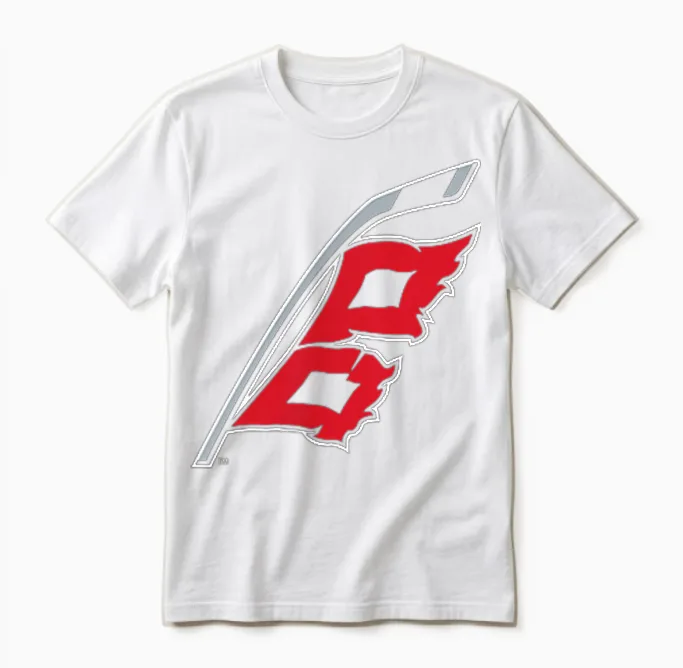 Carolina Hurricanes Front/back Black Nhl Officially Licensed Unisex T-Shirt in White