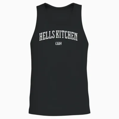 Hells Kitchen New York City Vintage Unisex Tank Top - Black
