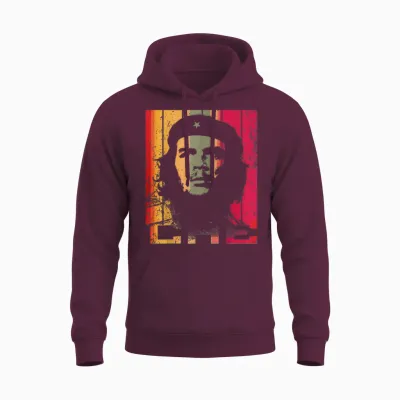 Che Guevara Shirt Rebel Cuba Revolution Vintage Pop Art T-Shirt, Black, S Unisex Hoodie - Maroon