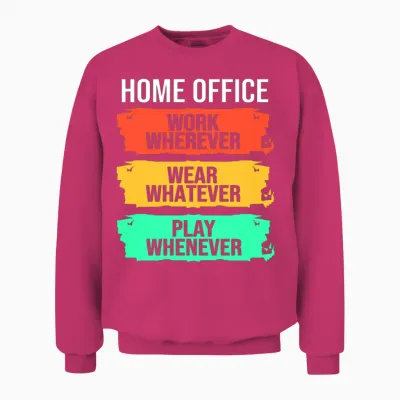 Freelancer Remote Home Office Work from Home Unisex Sweatshirt - Heliconia