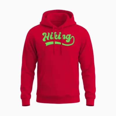 Hiking Unisex Hoodie - Red