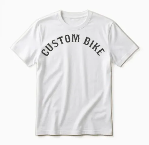 Custom Bike Unisex T-Shirt - White