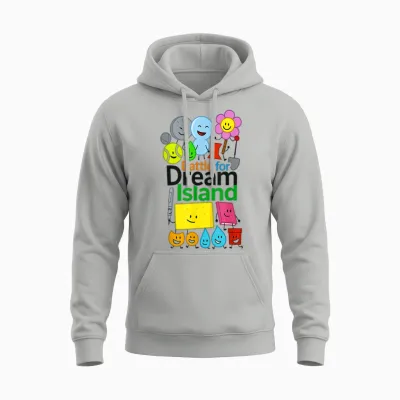 Hilarious Bfdi Graphics for Kids Battle for Dream Boys Gifts Unisex Hoodie - Ash