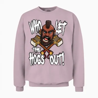 Clash of Clans Who Let the Hogs Out! Hog Rider Unisex Sweatshirt - Light Pink