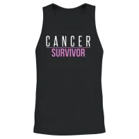 Cancer Survivor — Awareness Unisex Tank Top - Black – 2