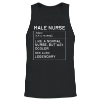 Male Nurse Definition Registered Nurse for Men Unisex Tank Top - Black – 2