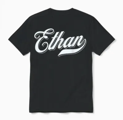 Man Boys Funny Gift Idea Humour Name for Ethan Unisex T-Shirt - Black