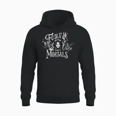 Disney Haunted Mansion Movie Madame Leota Foolish Mortals T-Shirt, Black, S Unisex Hoodie - Black