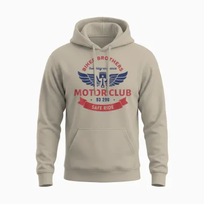 Biker Brother, Tremblay, Motorcycle, Club Unisex Hoodie - Sand