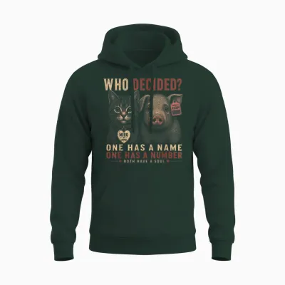 Végétalien Spécialisme Véganisme Droits Des Animaux Libération Animale Vegan Unisex Hoodie - Forest
