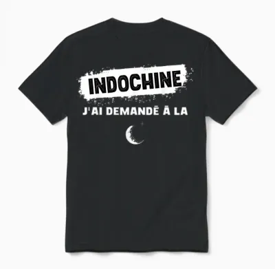 Indochina Moon Man Woman Child T-Shirt, Black, S Unisex T-Shirt - Black