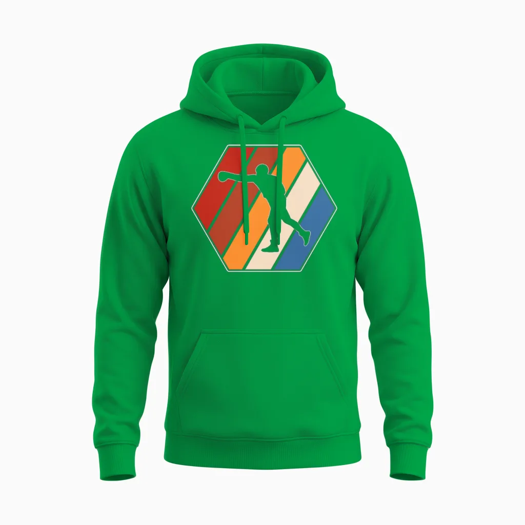 Boxing Retro & Mma Gift Unisex Hoodie in Irish Green