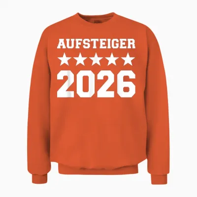 Aufsteiger 2026 Aufstieg Meister Unisex Sweatshirt - Orange