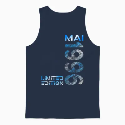 Limited Edition Mai 1996 Mann Frau 30. Geburtstag Unisex Tank Top - Navy