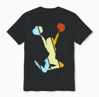 Cheerleading Retro Unisex T-Shirt - Black