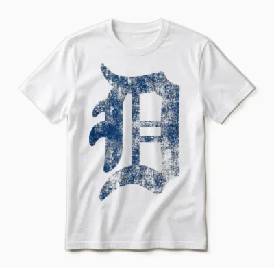 Retro Detroit Graphic D Throwback Design for Men Women Unisex T-Shirt - White