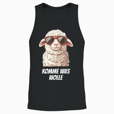 Landwirt Landwirtin Schaf Motivation Komme Was Wolle Unisex Tank Top - Black