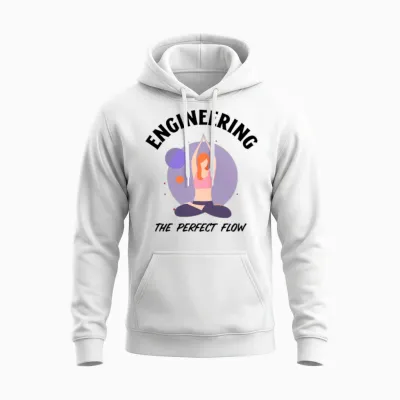 Engineering the Perfect Flow Unisex Hoodie - White