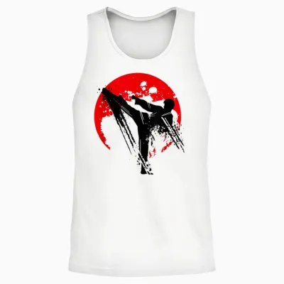 Love Karate Boys' Shirt Karate Lovers for Men and Women T-Shirt, White Unisex Tank Top - White
