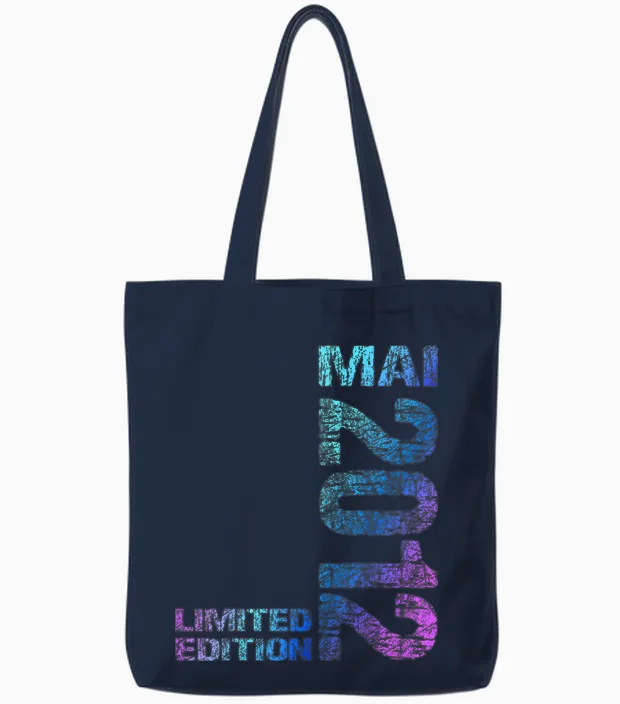Mai 2012 Junge Mädchen 14. Geburtstag Limited Edition 14 Tote Bags in Navy