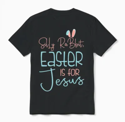 Silly Rabbit Easter Unisex T-Shirt - Black
