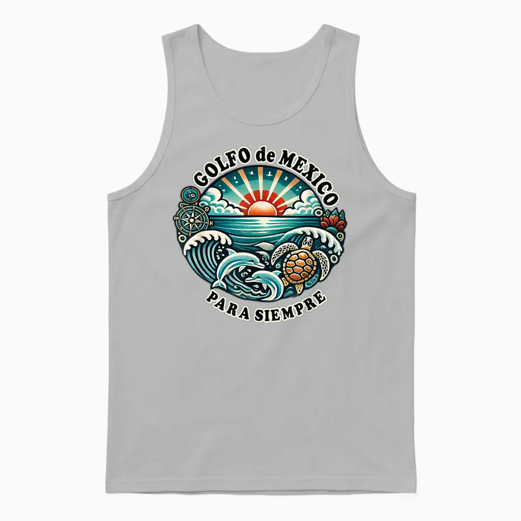 Golfo De México Para Siempre Mantén El Nombre Unisex Tank Top in Ash