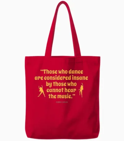 George Carlin Comedian Tote Bags - Red
