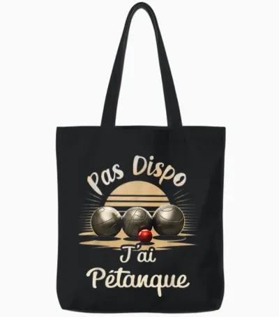 Je Ai Pétanque Gift Retirement Man Humour Bouliste Christmas Tote Bags - Black