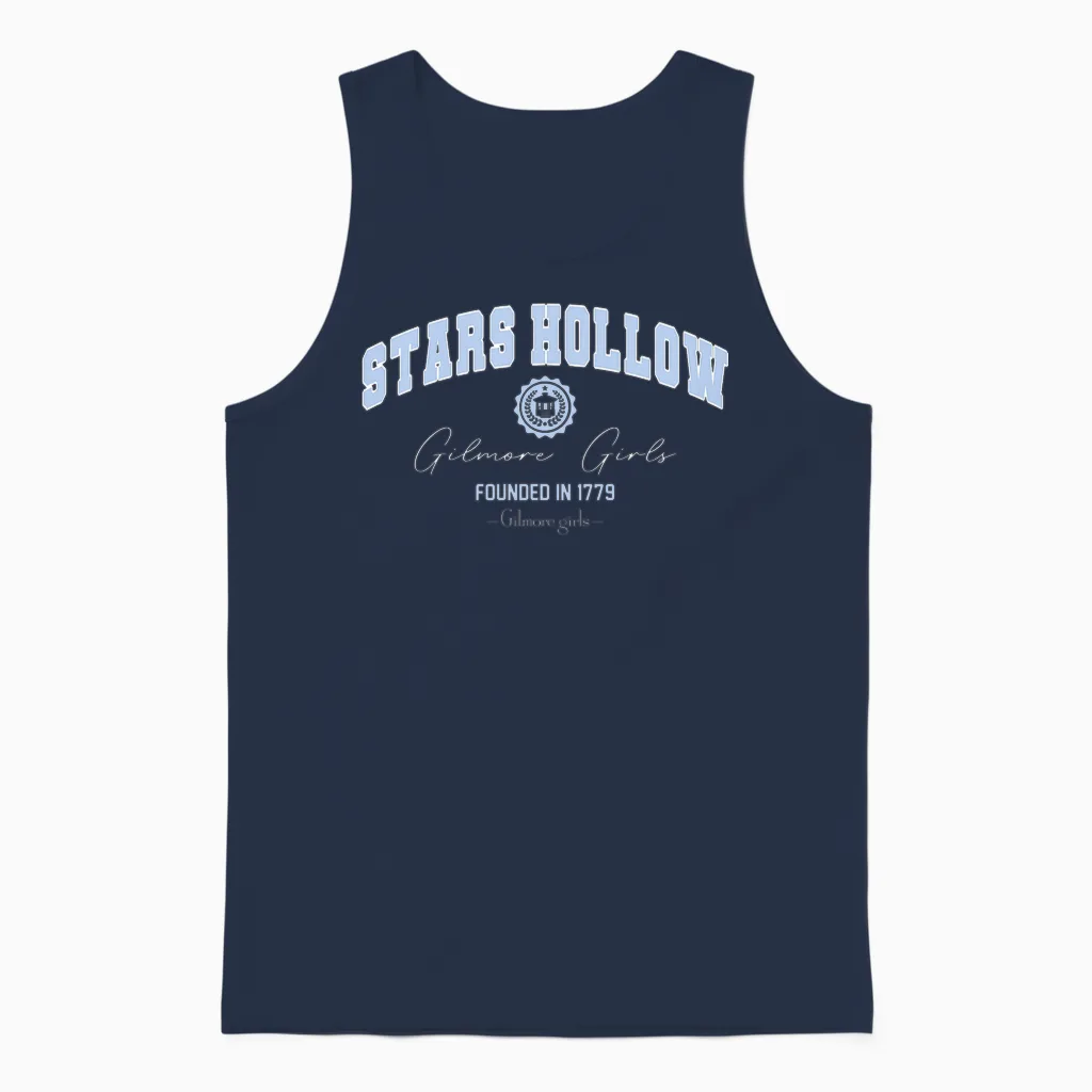 Kinder Gilmore Girls Star Hollow Unisex Tank Top in Navy