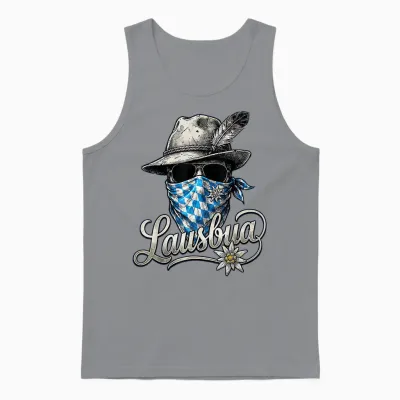 Lausbua Shirt Kinder Trachtenshirt Herren Trachten Unisex Tank Top - Sport Grey