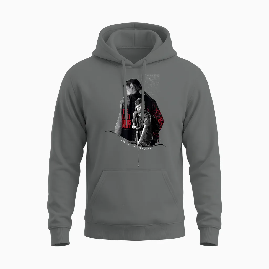 The Last of Us Part Ii Abby Ellie I'm the One That You Want T-Shirt, Black, S Unisex Hoodie in Graphite Heather