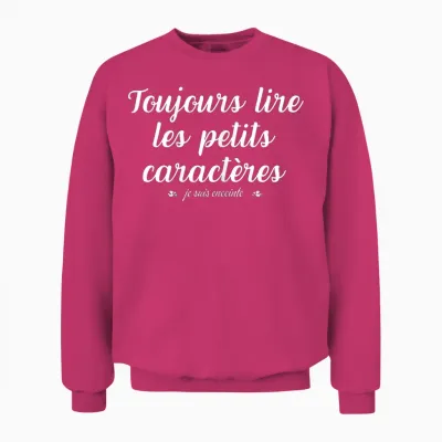 Funny Announcement Pregnancy for Future Mom Pregnant Mom Unisex Sweatshirt - Heliconia