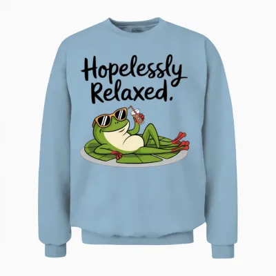 Funny Frog Unisex Sweatshirt - Light Blue